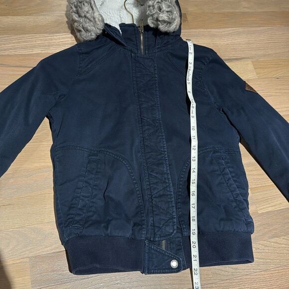 Hollister Heritage Collection Vintage Style Heavyweight Hooded Bomber Jacket Sm - Picture 10 of 13